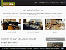 Tablet Screenshot of haciendasanpatricio.com